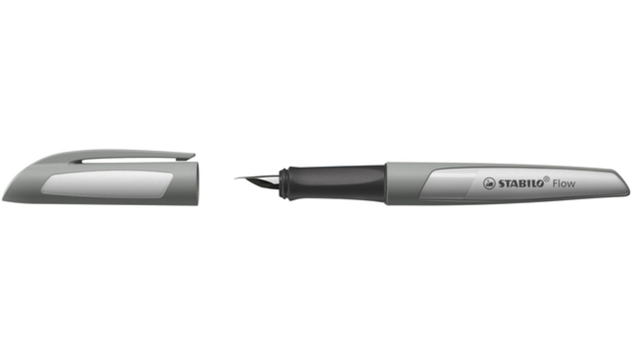 Vulpen STABILO Flow medium grijs blister à 1 stuk