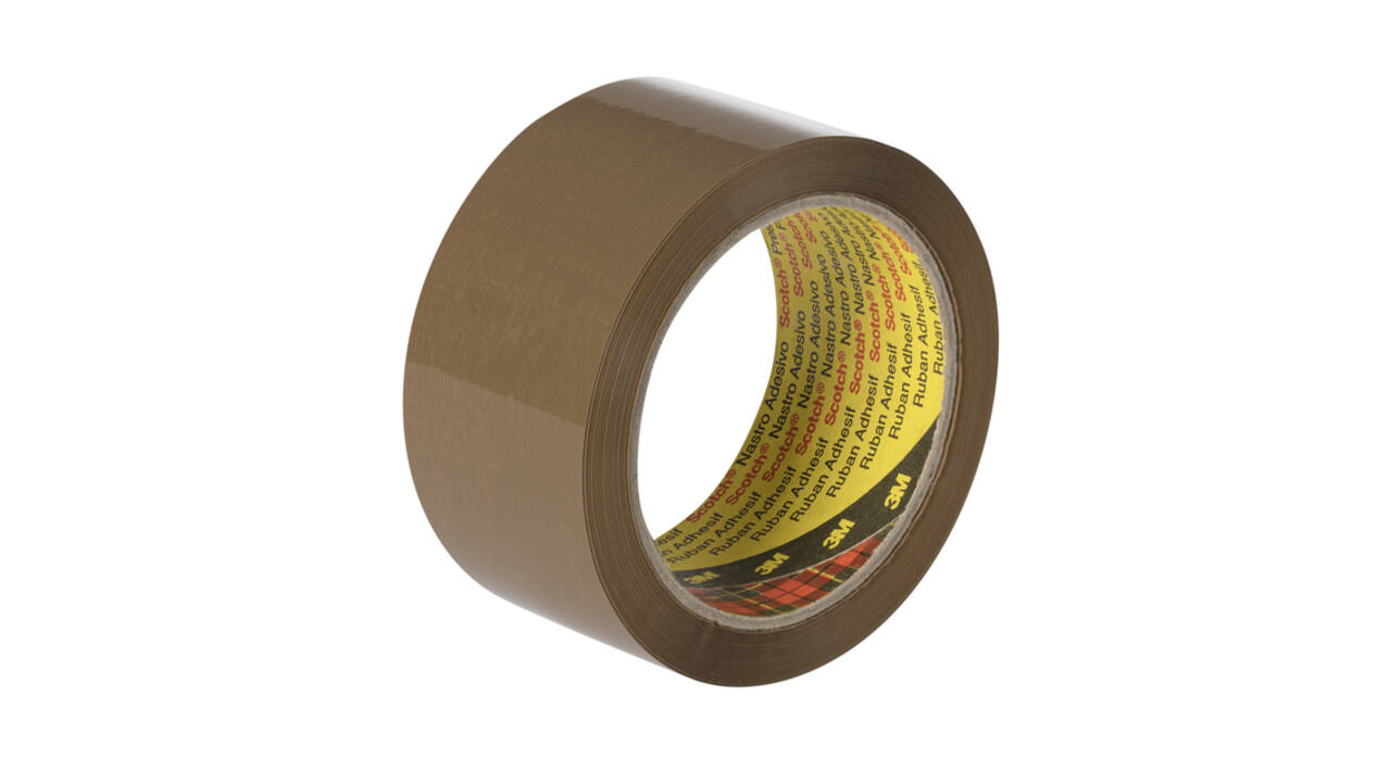 Verpakkingstape Scotch 371 48mmx66m bruin PP
