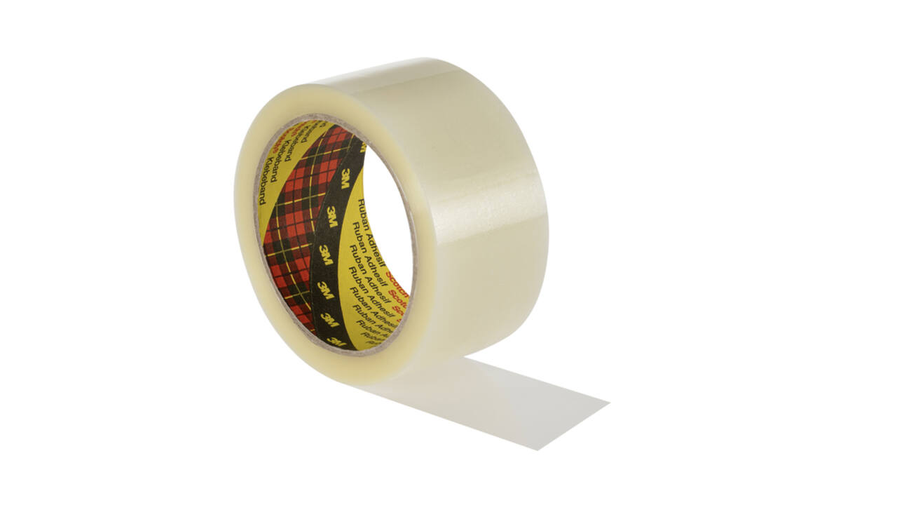 Verpakkingstape Scotch 371 48mmx66m transparant PP