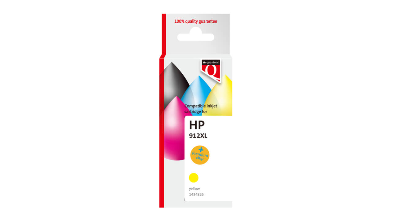 Inktcartridge Quantore alternatief tbv Hp 912XL 3YL84AE hc zwart