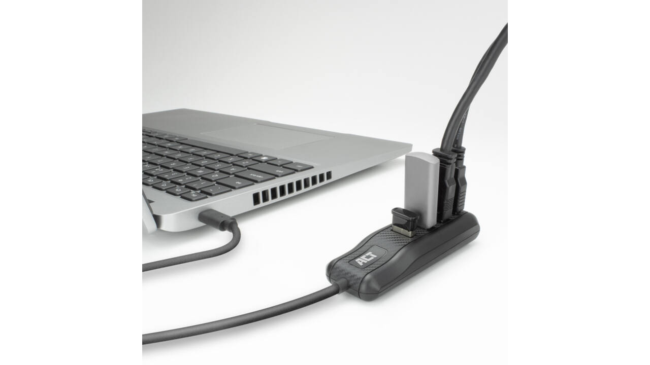 Hub ACT USB-C 3.0 4 poorts USB-A