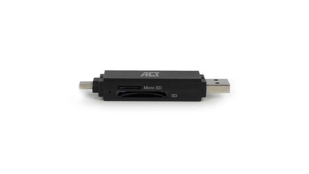 Kaartlezer ACT USB-C/USB-A 3.0