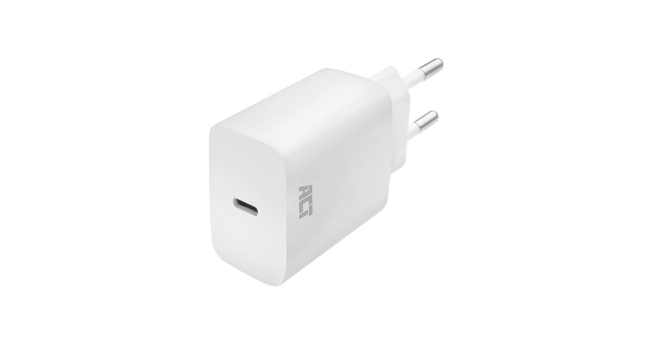 Oplader ACT USB-C 1-poort 20W Power Delivery