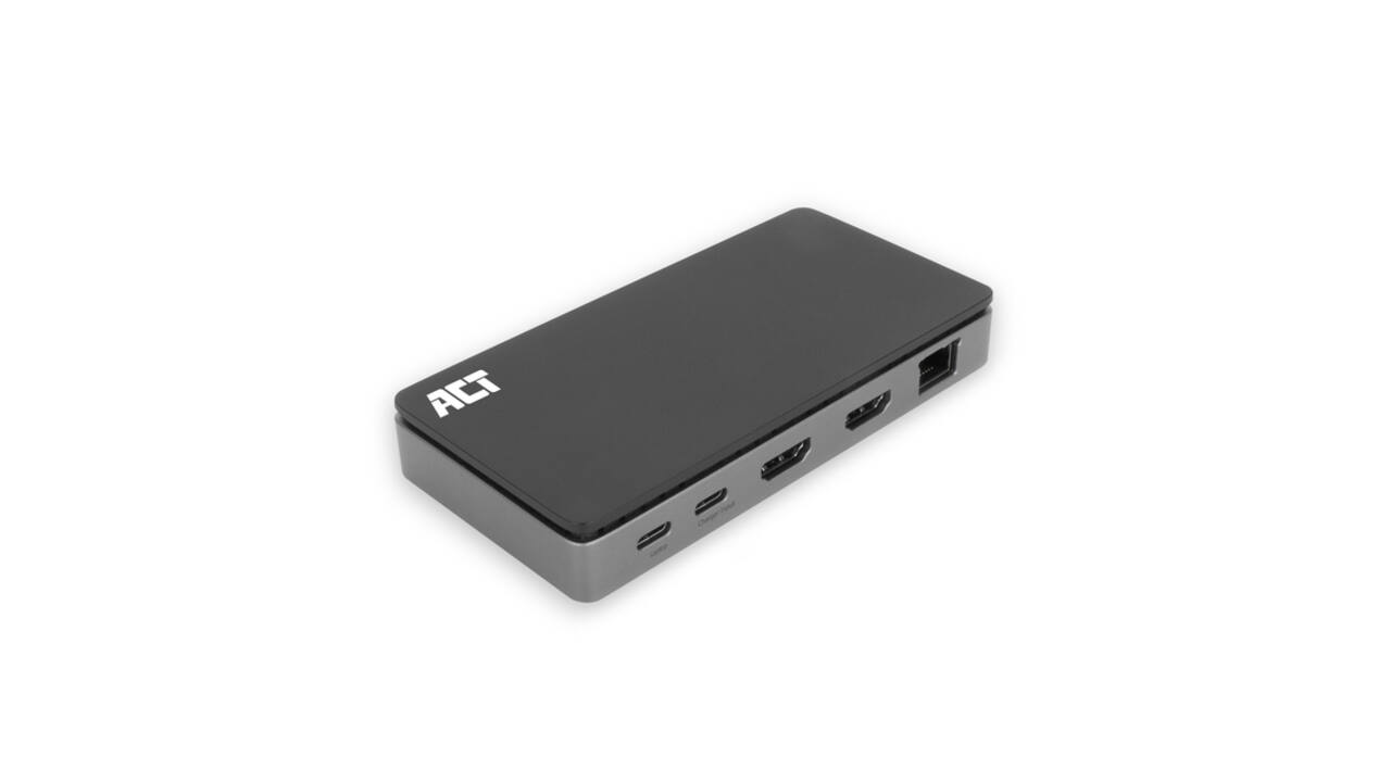 Dockingstation ACT USB-C 4K MST voor 2 HDMI monitoren