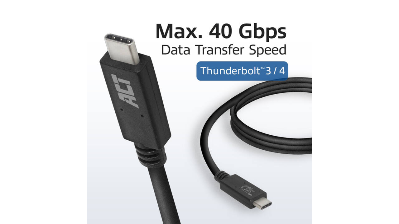 Kabel ACT USB4 40Gbps USB-C USB-IF