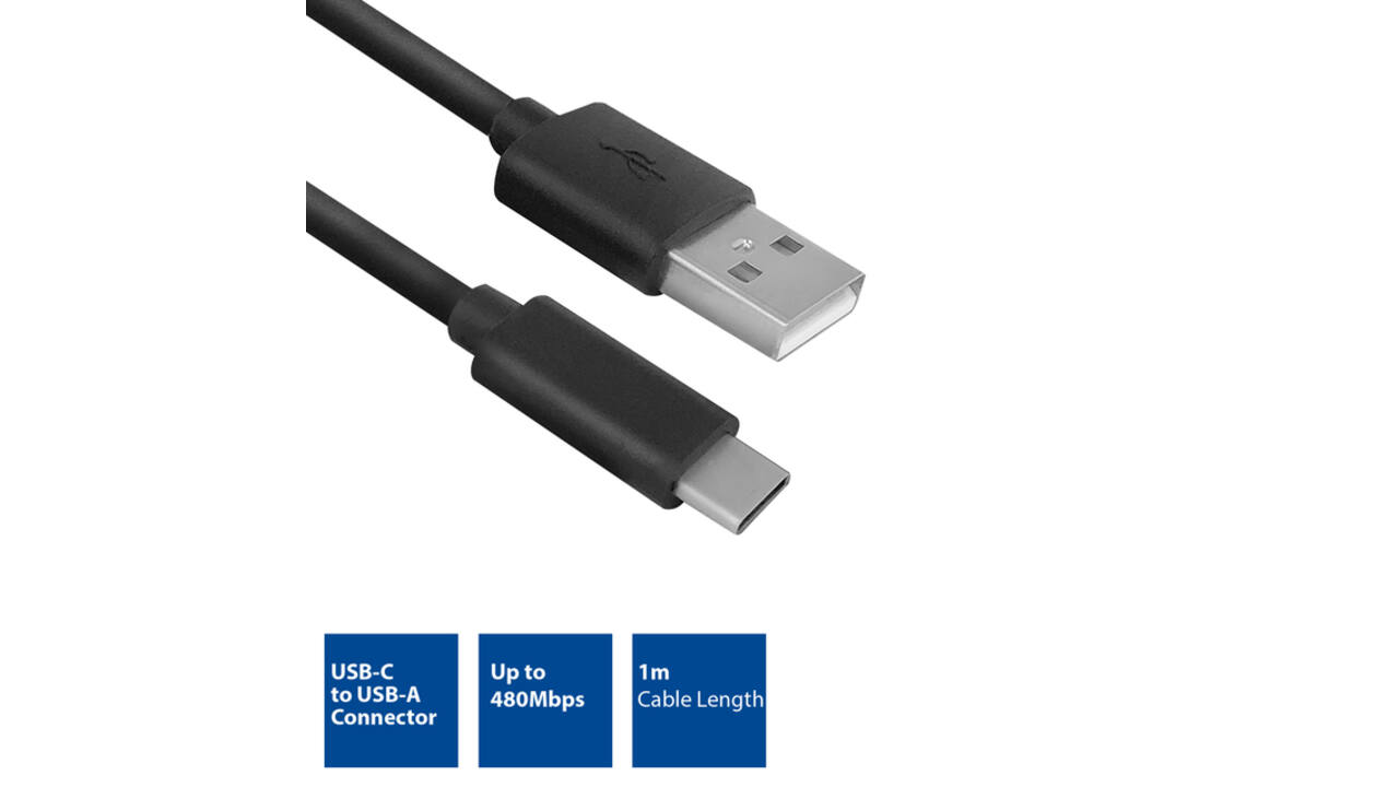 Kabel ACT USB 2.0 USB-A naar USB-C 1 meter