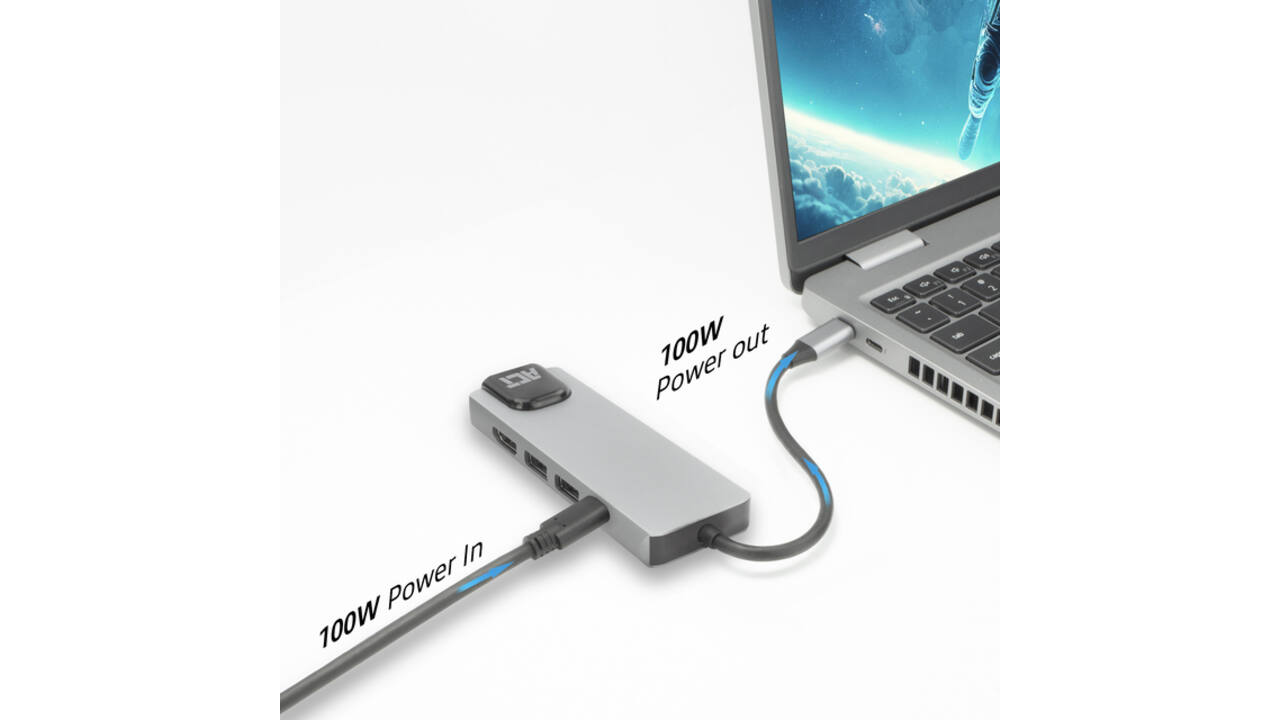Dockingstation ACT USB-C 4K voor 1 HDMI monitor
