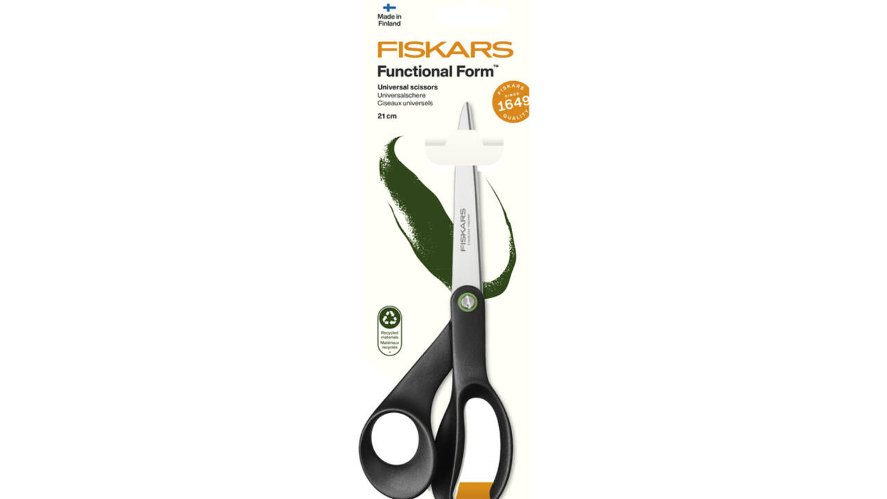 Schaar Fiskars Functional Form universeel 21cm zwart