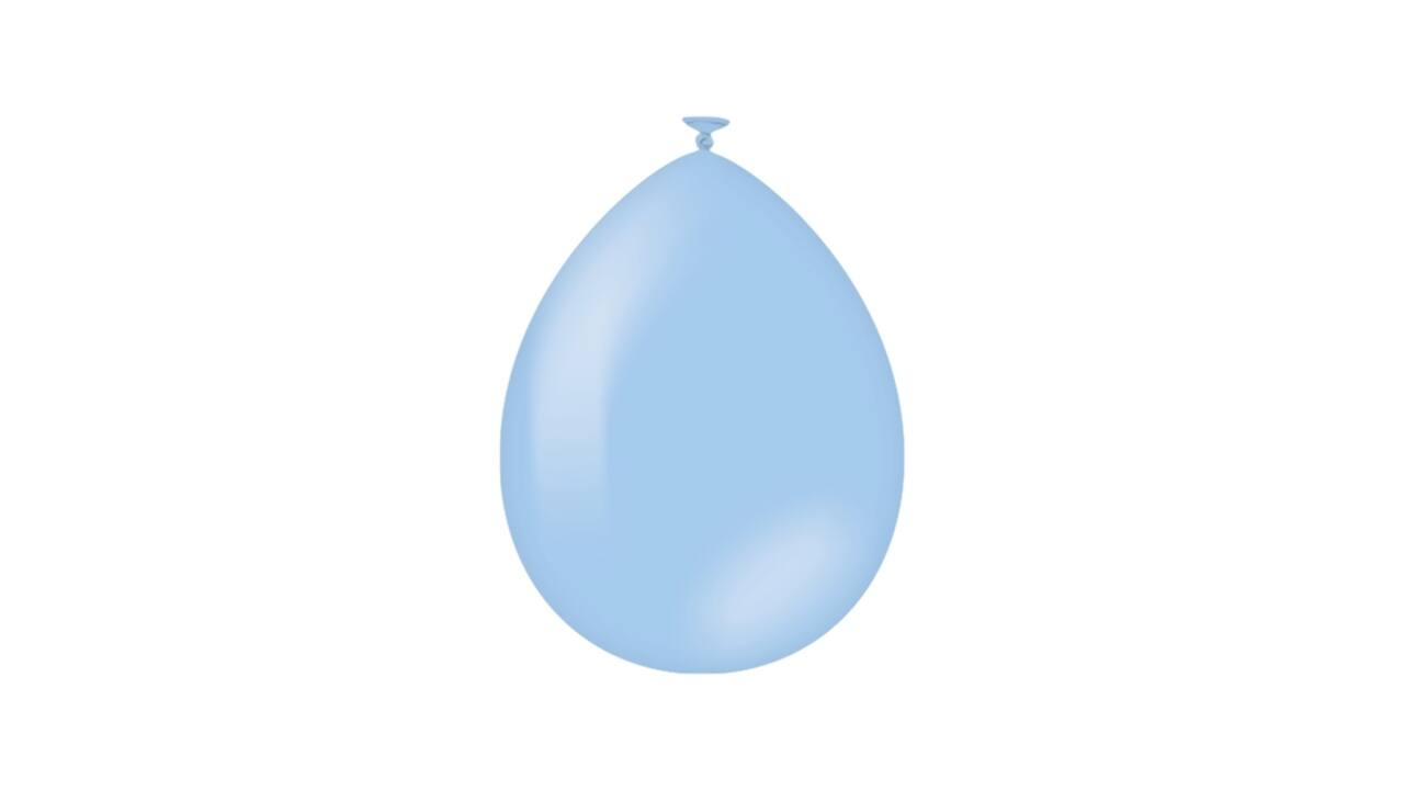 Balloons 25 pcs. Baby blue