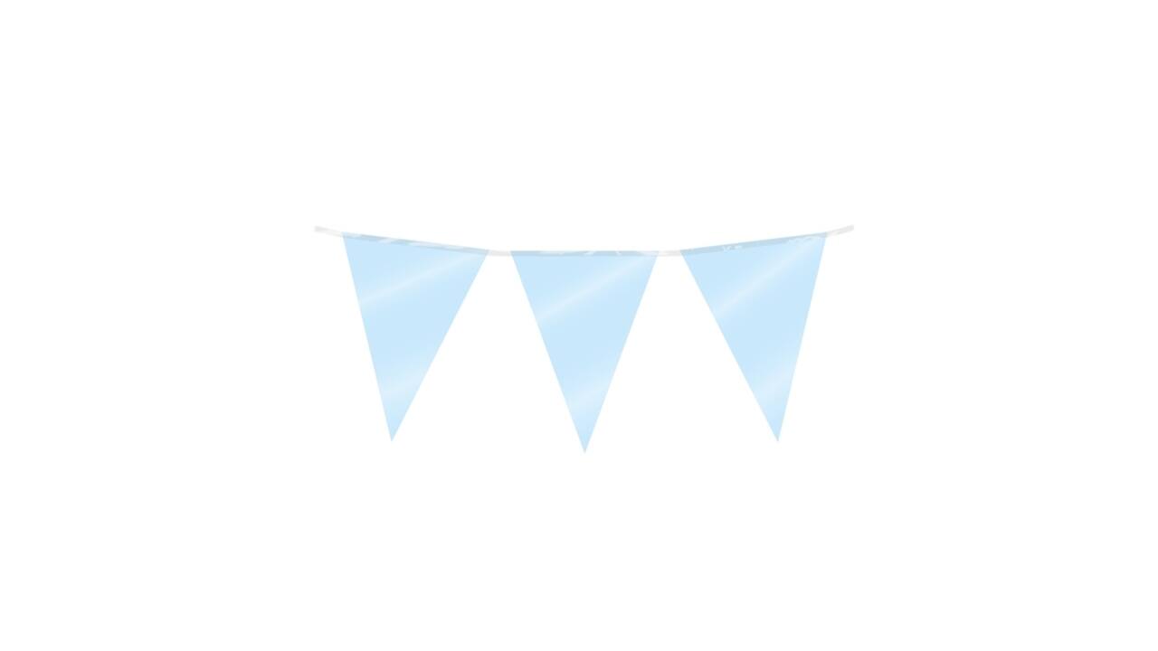 Party Flag Foil Baby Blue