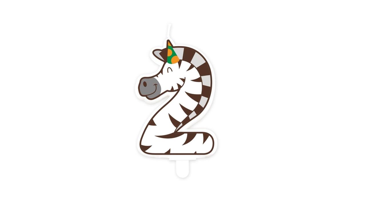 Jungle candle 2 Zebra
