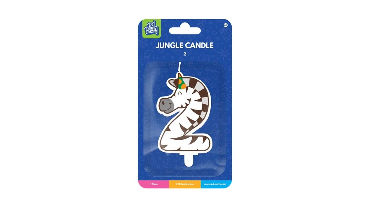 Jungle candle 2 Zebra