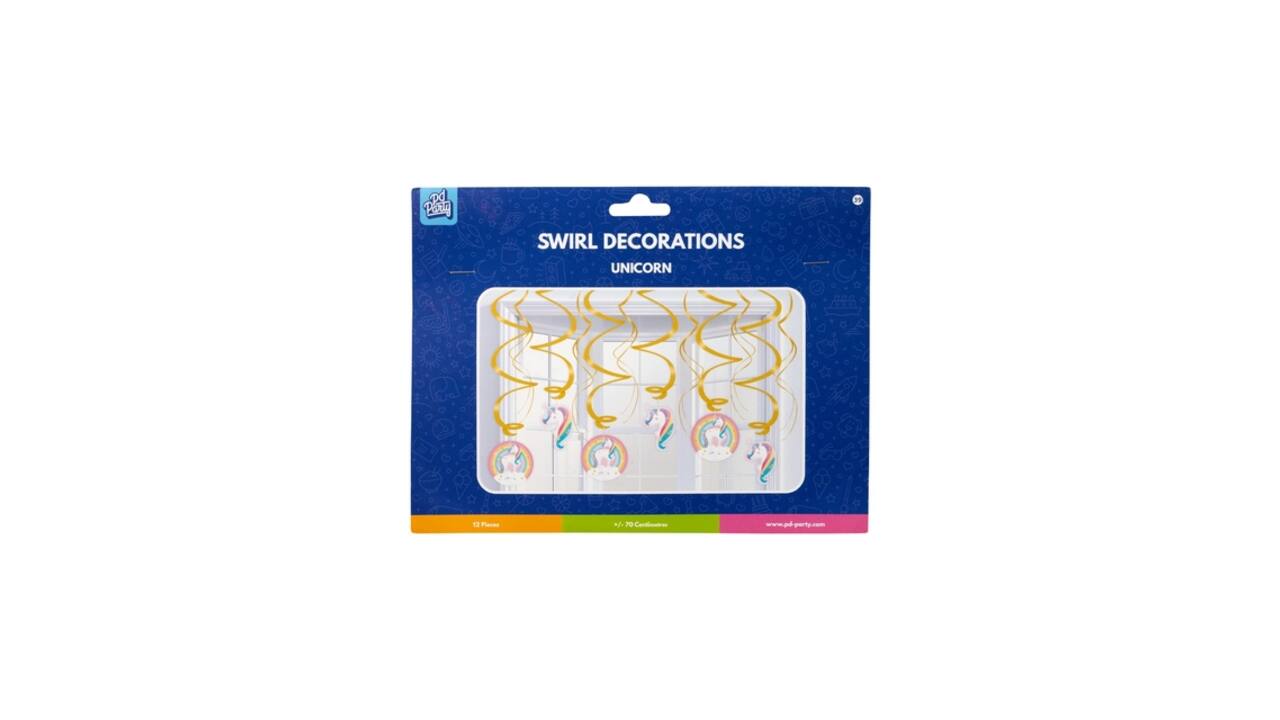 Swirl decorations Unicorn