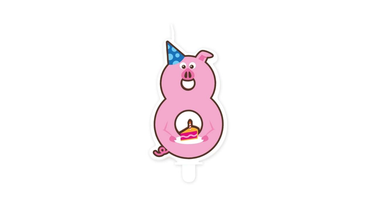 Jungle candle 8 Pig