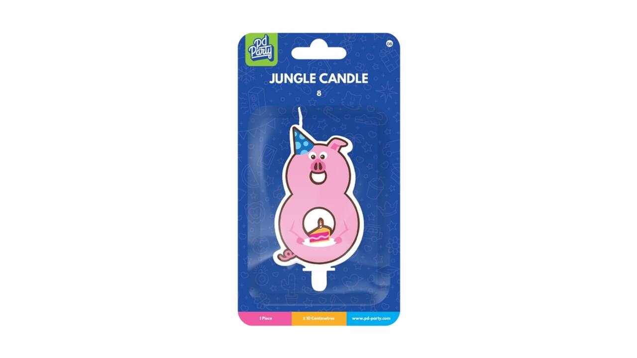 Jungle candle 8 Pig
