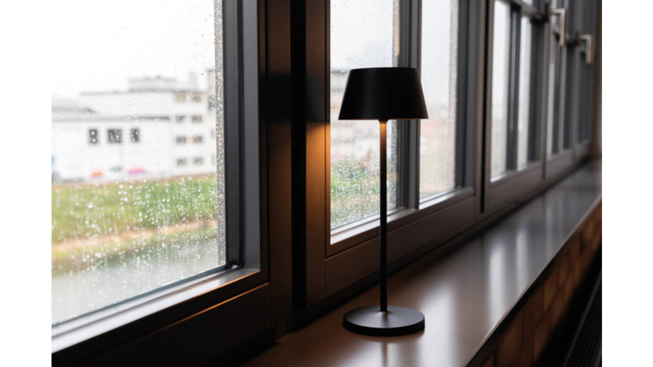 Tafellamp MAUL Nina LED oplaadbaar dimbaar antraciet
