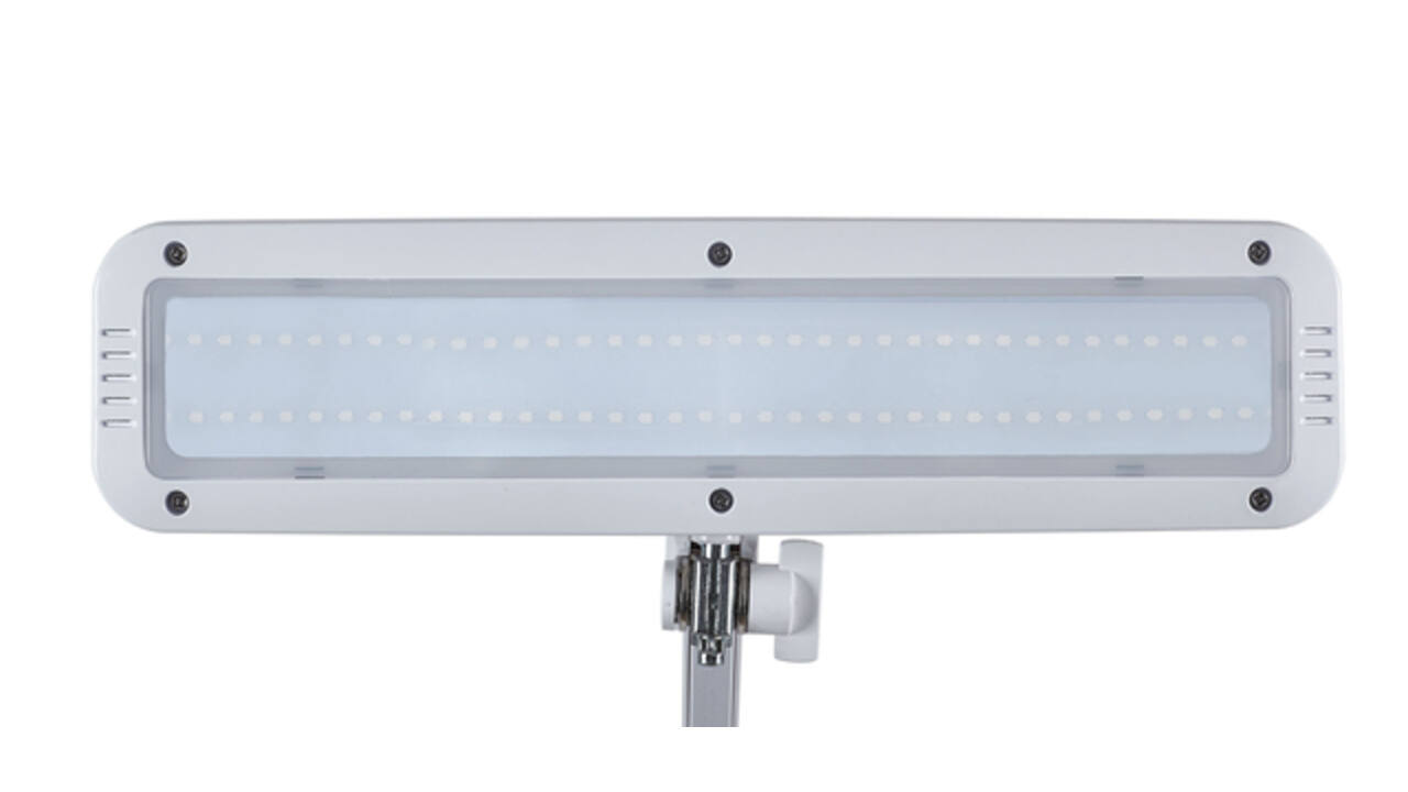 Werkpleklamp MAUL Intro LED dimbaar op voet wit