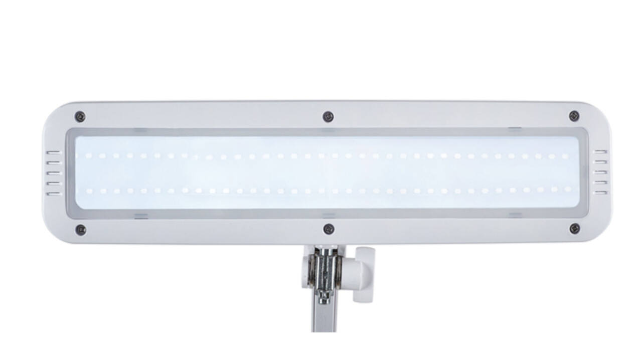 Werkpleklamp MAUL Intro LED dimbaar op voet wit