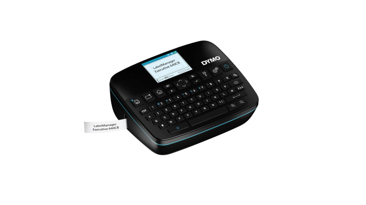 Labelprinter Dymo LabelManager Executive 640CB draagbaar azerty 24mm zwart in koffer