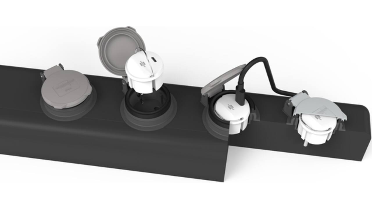 Stopcontactadapter Brennenstuhl USB C 2.4A wit