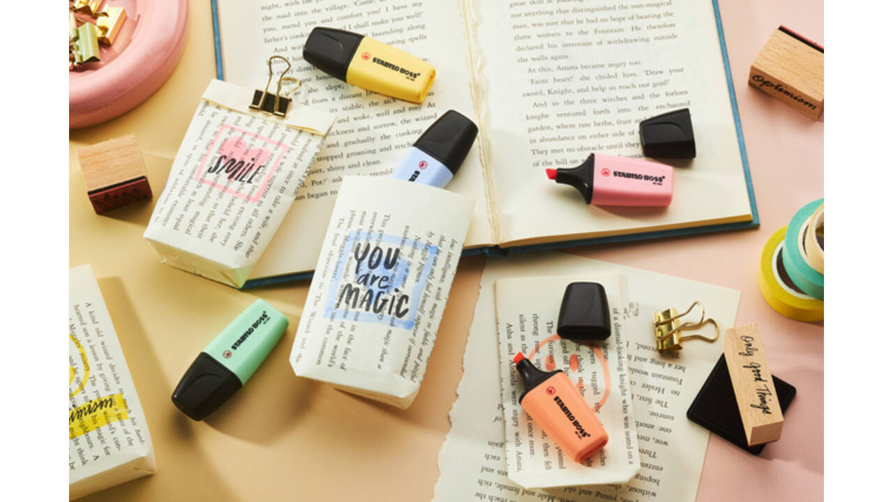 Markeerstift STABILO BOSS mini pastel assorti 6 stuks