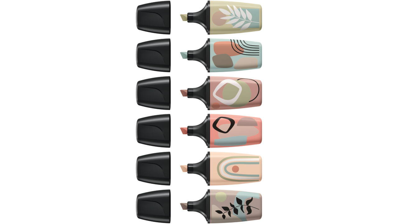 Markeerstift STABILO BOSS naturevibes assorti 6 stuks
