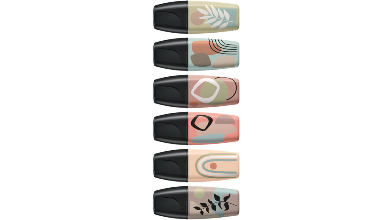 Markeerstift STABILO BOSS naturevibes assorti 6 stuks