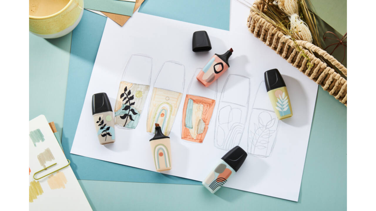 Markeerstift STABILO BOSS naturevibes assorti 6 stuks
