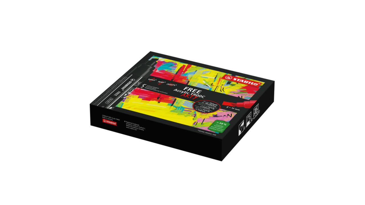 Acrylmarker STABILO  Free Acrylic T800C wit