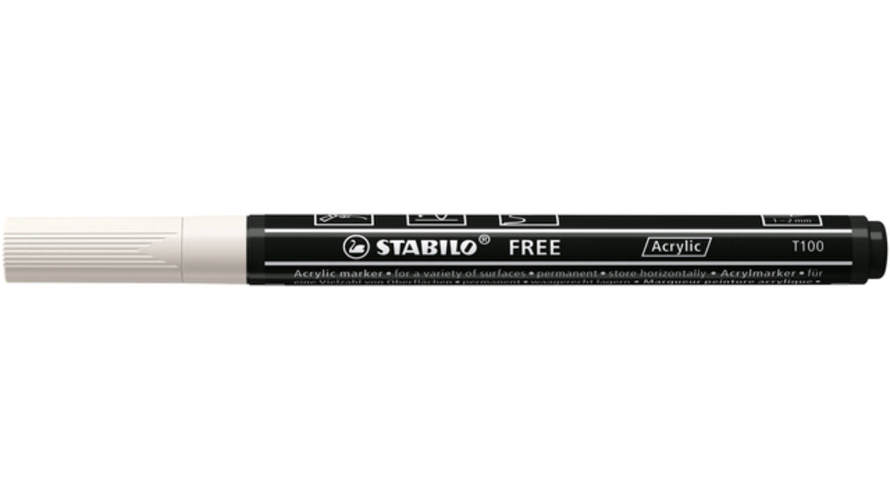 Acrylmarker STABILO  Free Acrylic T100 wit
