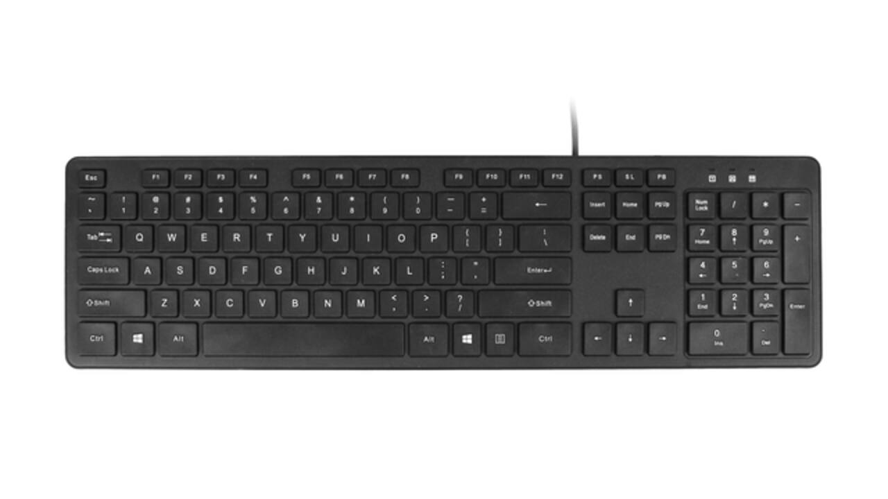 Toetsenbord Quantore QWERTY bedraad USB-A zwart