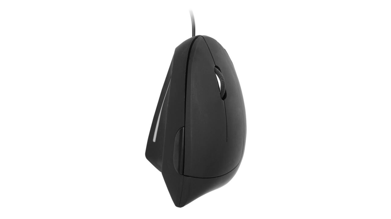 Muis Quantore ergonomisch bedraad USB-A zwart