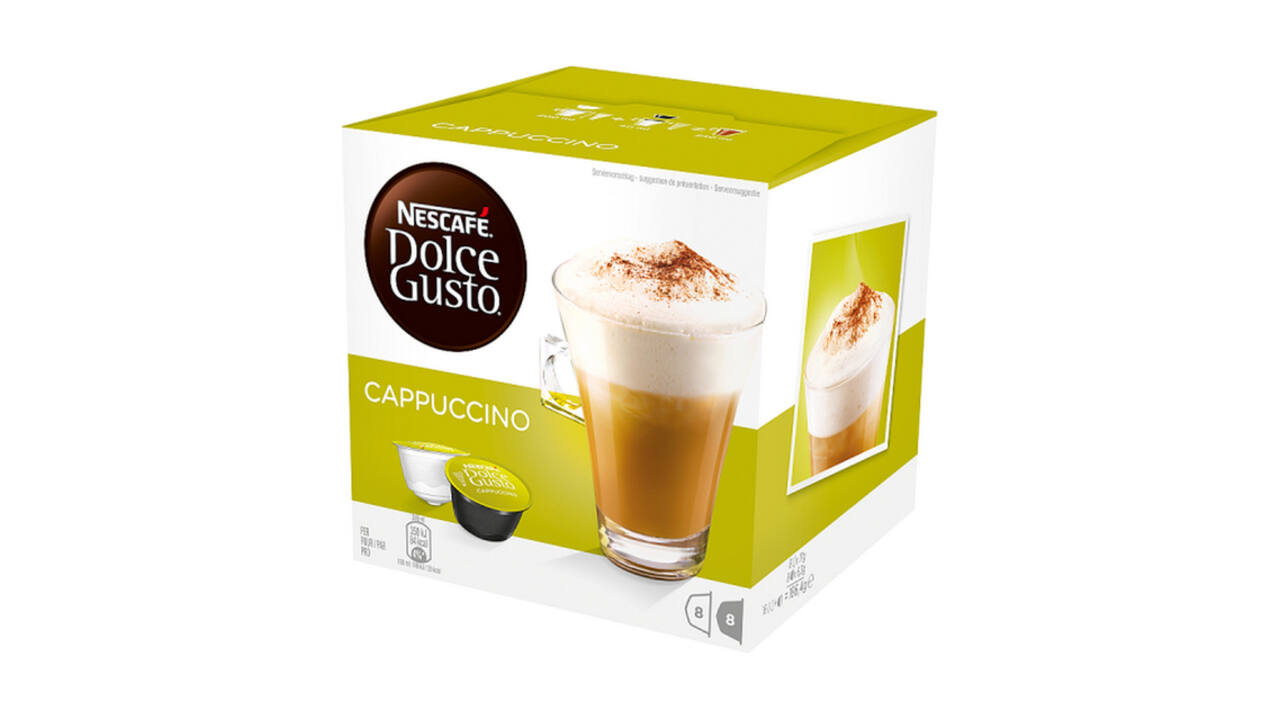 Koffiecups Dolce Gusto cappuccino 16 stuks