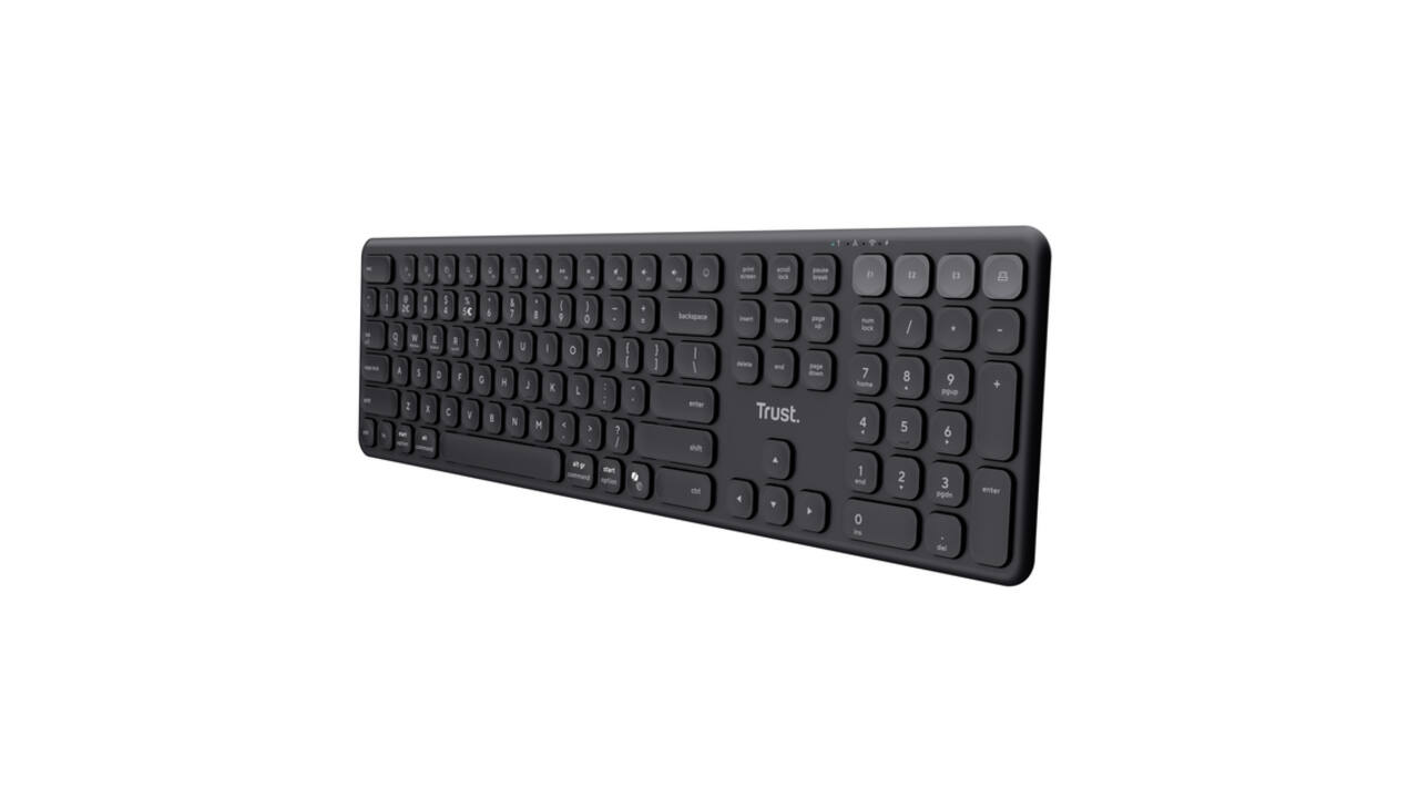 Toetsenbord Trust Vaiya Multidevice draadloos QWERTY
