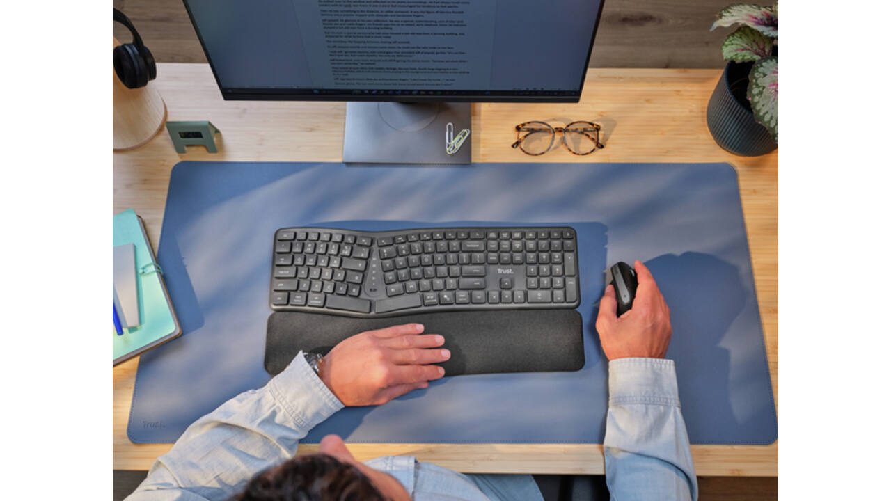 Toetsenbord Trust Keyra Ergo Multi draadloos QWERTY