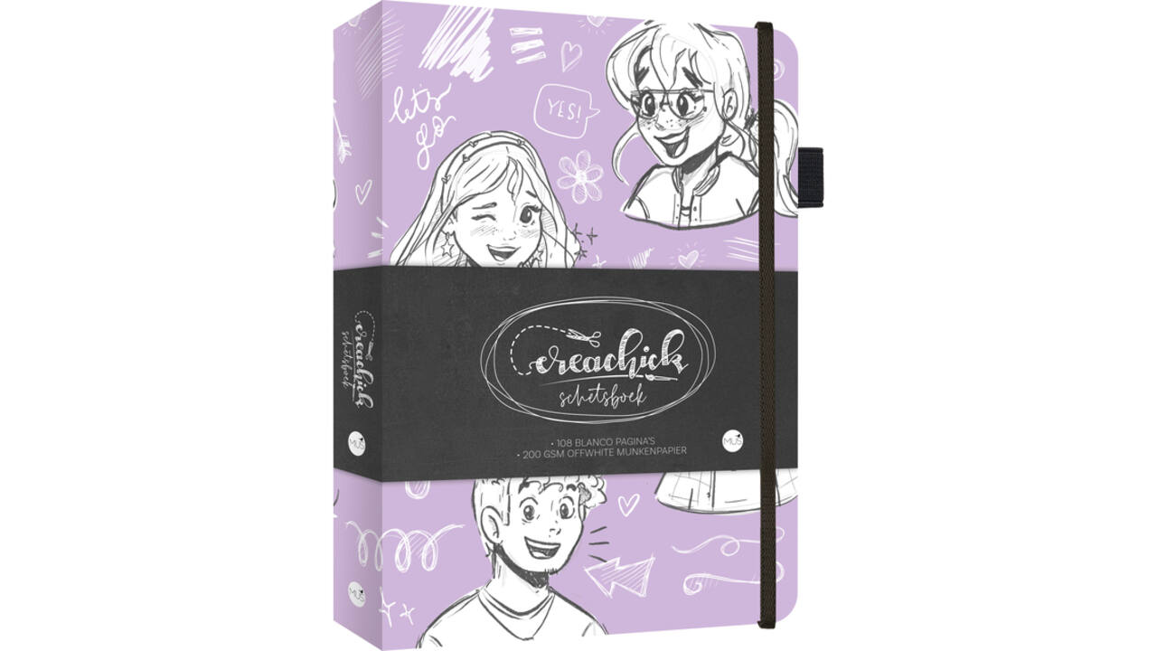 Schetsboek CreaChick Lilac