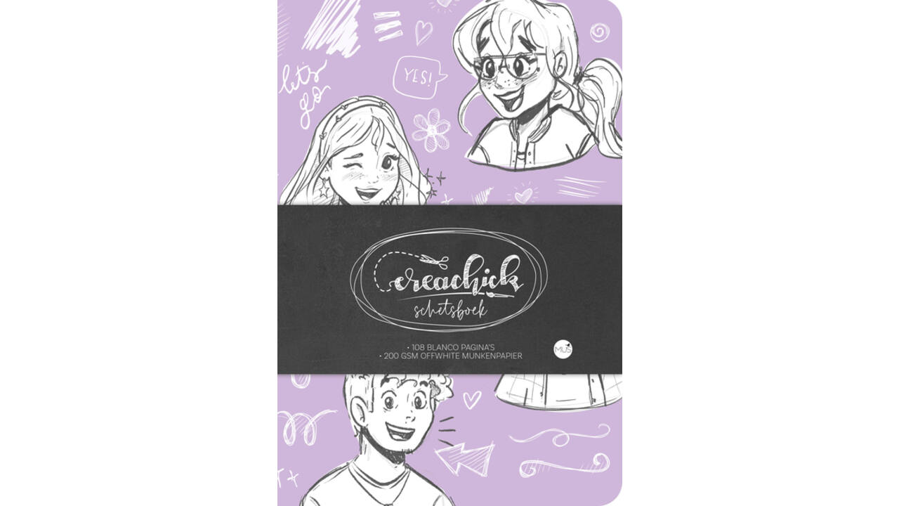 Schetsboek CreaChick Lilac
