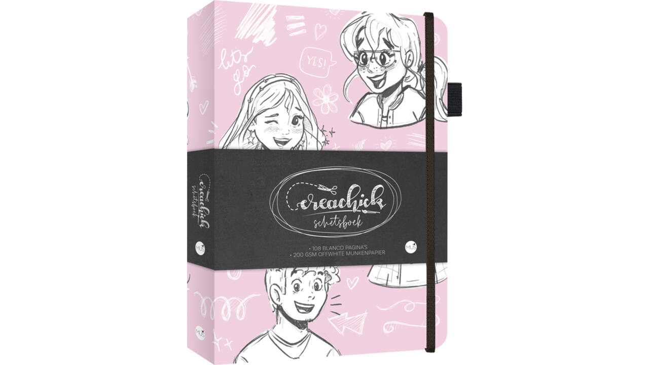 Schetsboek CreaChick  Pink