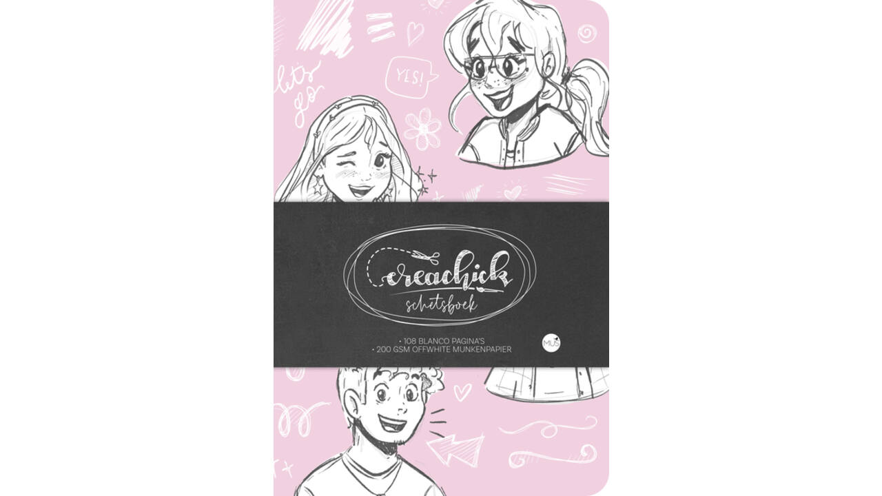 Schetsboek CreaChick  Pink