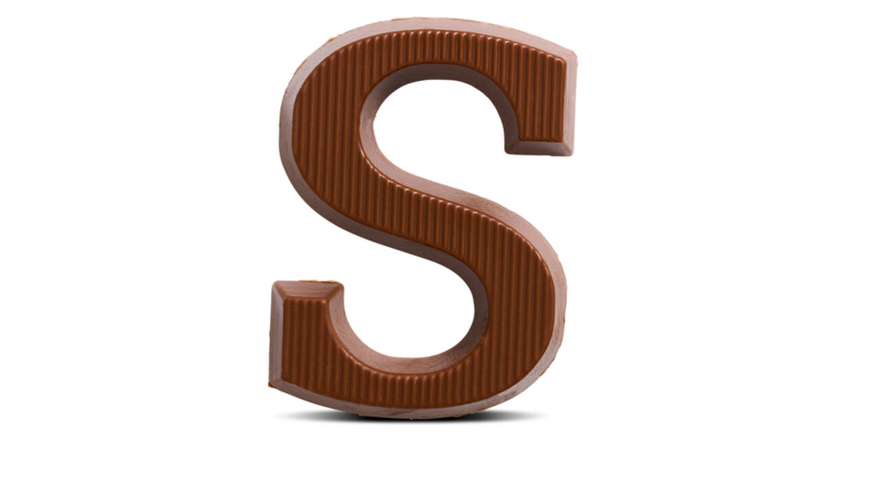 Chocoladeletter van Dijk melk S 40 gram