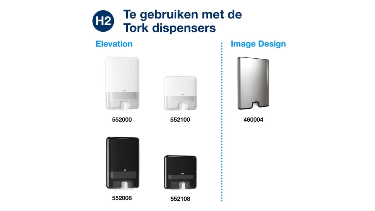 Handdoek Tork H2 Xpress compressed Advanced multifold 2-laags 212x320mm 12x200 vel wit 120454