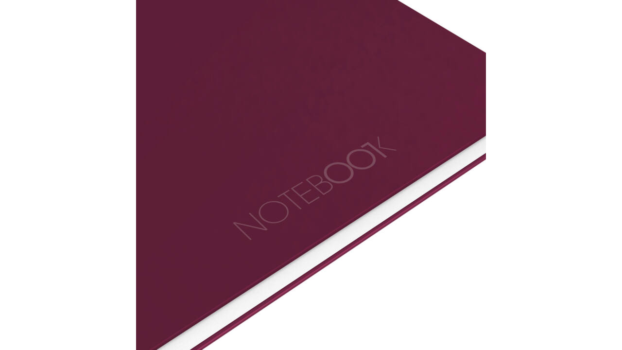 Spiraalblok Oxford International Notebook A4+ lijn 160 pagina's rood