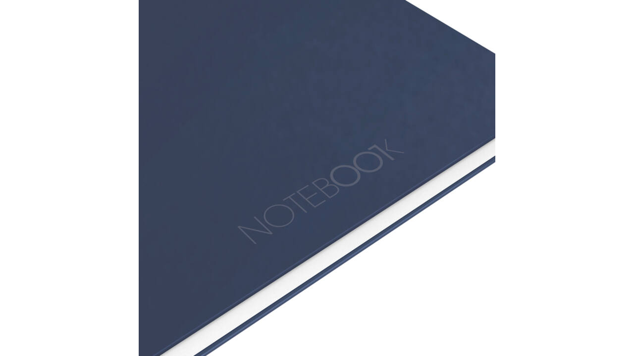 Spiraalblok Oxford International Notebook A4+ lijn 160 pagina's blauw