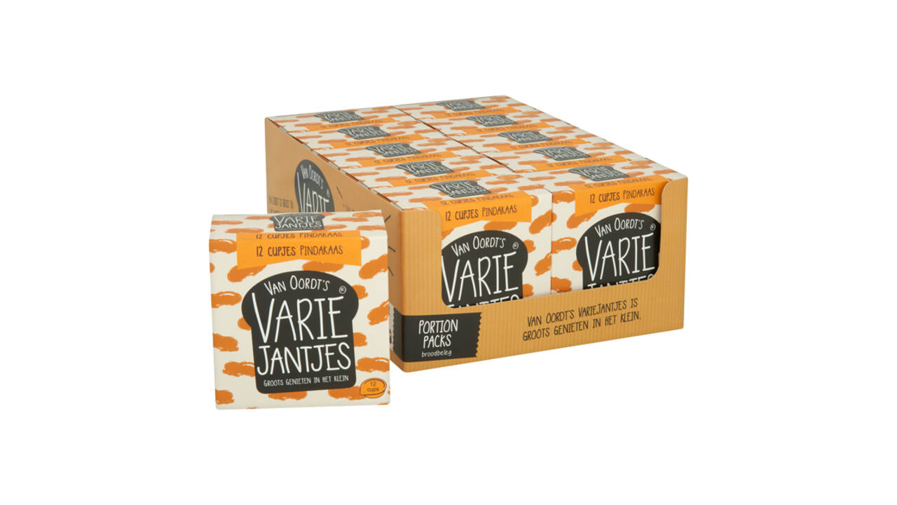 Pindakaas VarieJantjes 12x15 gram cupjes