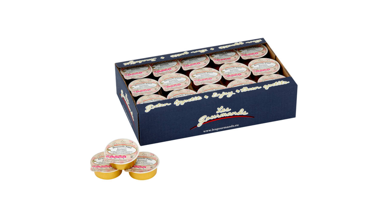 Roompaté Les Gourmands Brussels 45x25 gram cupjes