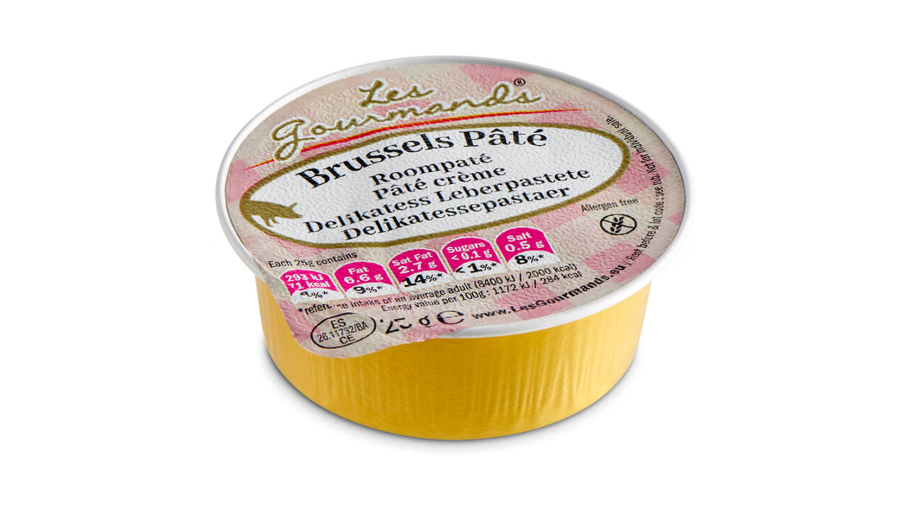 Roompaté Les Gourmands Brussels 45x25 gram cupjes