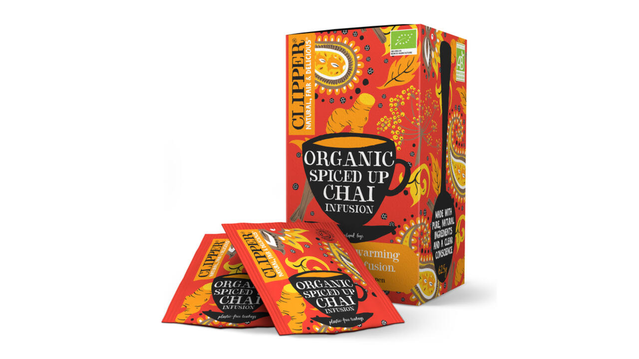 Thee Clipper spiced up chai bio 25 zakjes