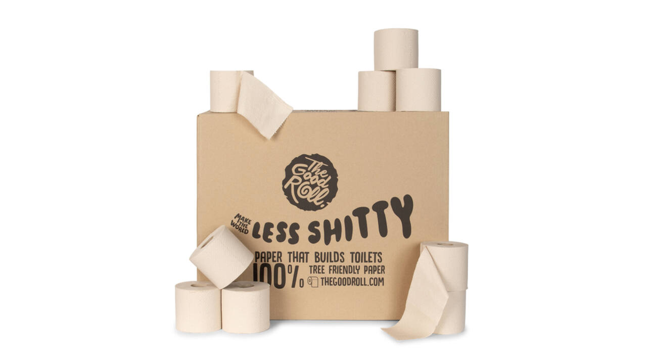 Toiletpapier The Good Roll The Panda Edition Naked bamboe 2-laags 24x300 vel naturel