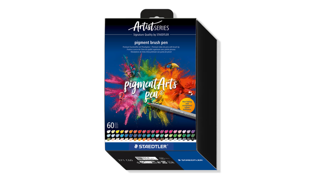 Brushpen Staedtler PigmentArts set à 60 kleuren