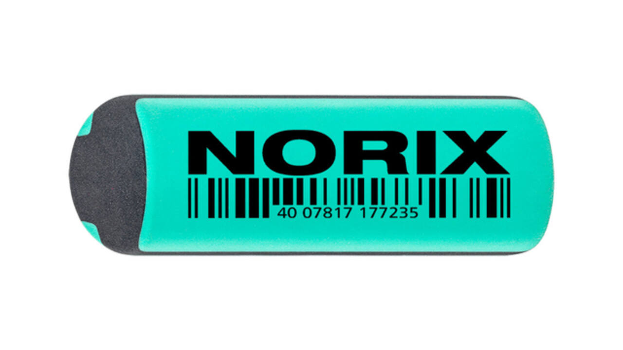 Potlood Staedtler Norix HB zwart-groen blister à 2 stuks